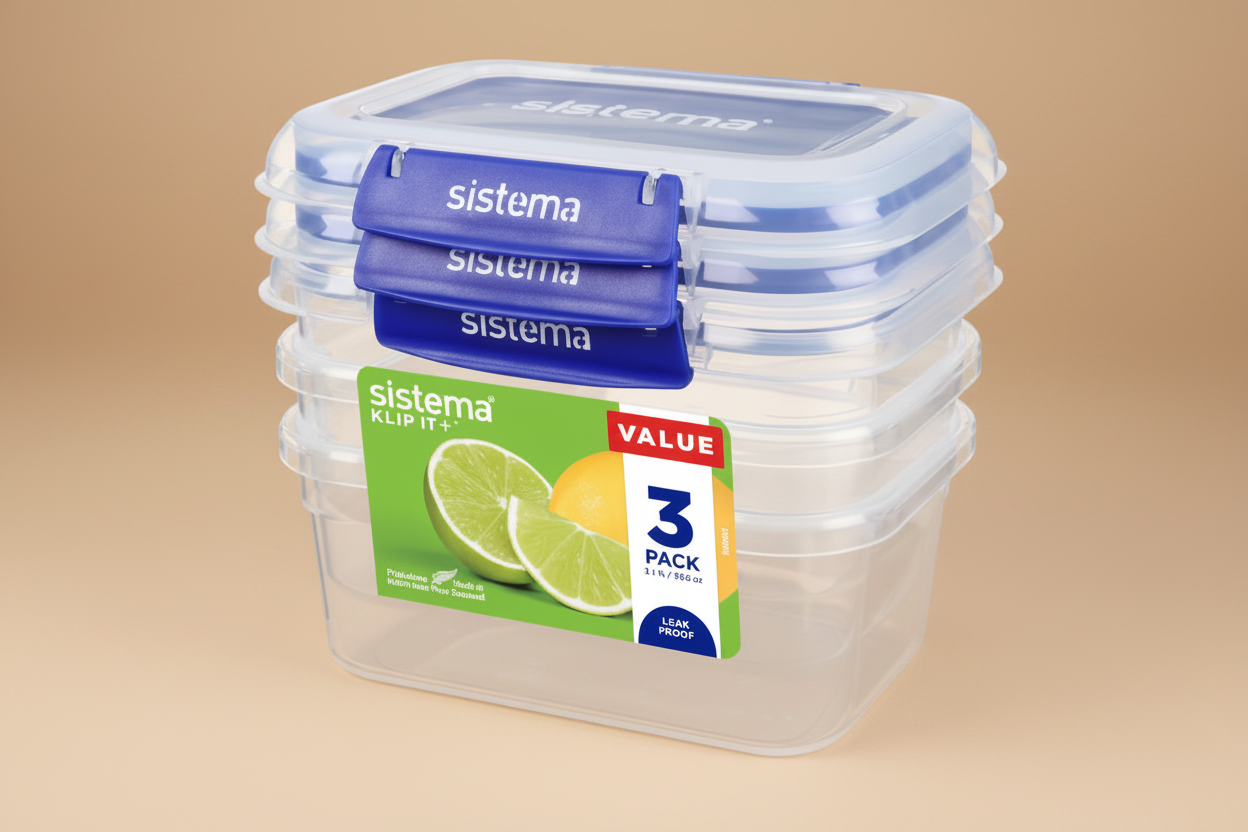 Sistema Klip It+ Food Storage Containers – 3 Pack